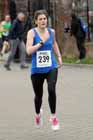 Lucy Wallace (unattached) finishing the Wallsend Harriers Terry O'Gara Memorial 5k Road Race.
